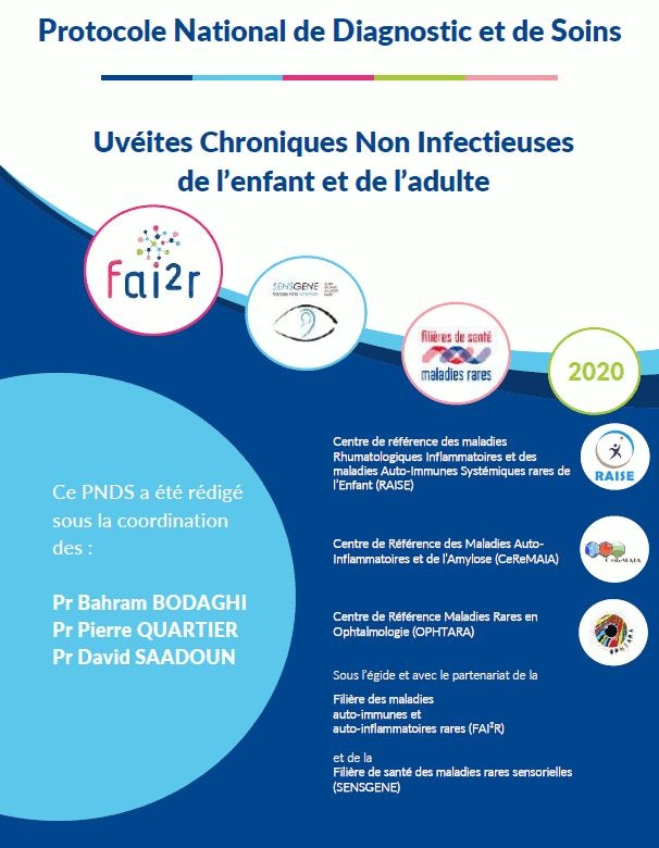 PNDS uvéites chroniques non infectieuses de l'enfant et de l'adulte